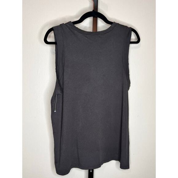 Project Social T Only Count the Happy Hours Graphic Tank Top Brown Women's L NWT - Picture 5 of 8